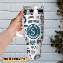 Seattle Mariners Baseball MLB Sport Custom Stanley Quencher 30oz-40oz Stainless Steel Tumbler