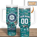 Seattle Mariners MLB Custom Stanley Quencher 30oz-40oz Stainless Steel Tumbler