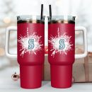 Seattle Mariners Baseball MLB Sport Custom Stanley Quencher 30oz-40oz Stainless Steel Tumbler