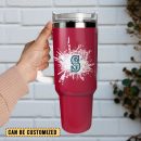 Seattle Mariners Baseball MLB Sport Custom Stanley Quencher 30oz-40oz Stainless Steel Tumbler