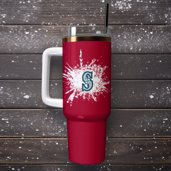 Seattle Mariners Baseball MLB Sport Custom Stanley Quencher 30oz-40oz Stainless Steel Tumbler - Image 3