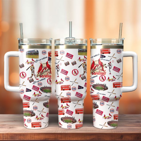 St. Louis Cardinals MLB Custom Stanley Quencher 30oz-40oz Stainless Steel Tumbler Hot And Cold Tumbler