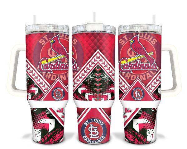 St. Louis Cardinals MLB Custom Stanley Quencher 30oz-40oz Stainless Steel
