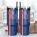 Texas Rangers Baseball MLB Sport Custom Stanley Quencher 30oz-40oz Stainless Steel Tumbler