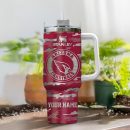 Arizona Cardinals NFL Camo Pattern Custom Stanley Quencher 30oz-40oz Stainless Steel Tumbler Hot And Cold Tumbler