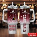 Arizona Cardinals NFL Custom Stanley Quencher 30oz-40oz Stainless Steel Tumbler Hot And Cold Tumbler