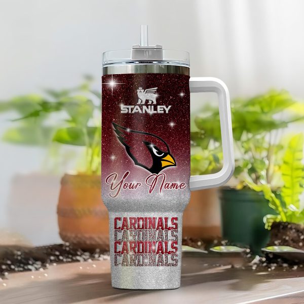Arizona Cardinals NFL Custom Stanley Quencher 30oz-40oz Stainless Steel Tumbler Hot And Cold Tumbler - Image 2
