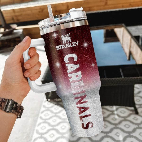 Arizona Cardinals NFL Custom Stanley Quencher 30oz-40oz Stainless Steel Tumbler Hot And Cold Tumbler - Image 3