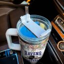Baltimore Ravens NFL Custom Stanley Quencher 30oz-40oz Stainless Steel Tumbler Hot And Cold Tumbler