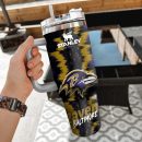 NFL Baltimore Ravens Custom Stanley Quencher 30oz-40oz Stainless Steel Tumbler Hot And Cold Tumbler