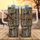 Baltimore Ravens NFL Hunting Realtree Custom Stanley Quencher 30oz-40oz Stainless Steel Tumbler Hot And Cold Tumbler