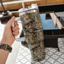 Baltimore Ravens NFL Hunting Realtree Custom Stanley Quencher 30oz-40oz Stainless Steel Tumbler Hot And Cold Tumbler