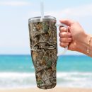 Baltimore Ravens NFL Hunting Realtree Custom Stanley Quencher 30oz-40oz Stainless Steel Tumbler Hot And Cold Tumbler