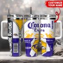 Baltimore Ravens NFL Corona Extra Custom Stanley Quencher 30oz-40oz Stainless Steel Tumbler Hot And Cold Tumbler