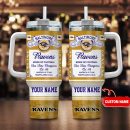 Baltimore Ravens NFL Kings of Football Custom Stanley Quencher 30oz-40oz Stainless Steel Tumbler Hot And Cold Tumbler