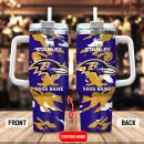 Baltimore Ravens NFL Custom Stanley Quencher 30oz-40oz Stainless Steel Tumbler Hot And Cold Tumbler