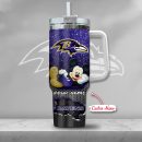 NFL Baltimore Ravens Mickey Mouse Custom Stanley Quencher 30oz-40oz Stainless Steel Tumbler Hot And Cold Tumbler