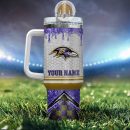 Baltimore Ravens Glitter NFL Custom Stanley Quencher 30oz-40oz Stainless Steel Tumbler Hot And Cold Tumbler