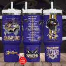 Baltimore Ravens NFL Custom Stanley Quencher 30oz-40oz Stainless Steel Tumbler Hot And Cold Tumbler