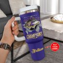 Baltimore Ravens NFL Custom Stanley Quencher 30oz-40oz Stainless Steel Tumbler Hot And Cold Tumbler