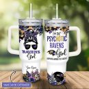 Baltimore Ravens NFL Custom Stanley Quencher 30oz-40oz Stainless Steel Tumbler