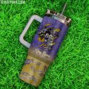 Baltimore Ravens NFL Custom Stanley Quencher 30oz-40oz Stainless Steel Tumbler Hot And Cold Tumbler
