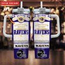 Baltimore Ravens NFL Custom Stanley Quencher 30oz-40oz Stainless Steel Tumbler Hot And Cold Tumbler