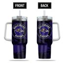 Baltimore Ravens NFL Custom Stanley Quencher 30oz-40oz Stainless Steel Tumbler Hot And Cold Tumbler