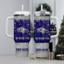 Baltimore Ravens NFL Custom Stanley Quencher 30oz-40oz Stainless Steel Tumbler Hot And Cold Tumbler