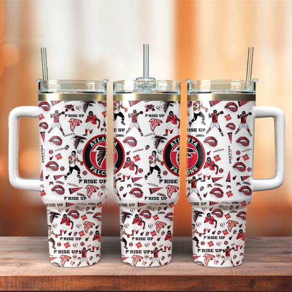 Atlanta Falcons NFL Custom Stanley Quencher 30oz-40oz Stainless Steel Tumbler Hot And Cold Tumbler