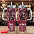 Atlanta Falcons NFL Mickey And Minnie Couple Custom Stanley Quencher 30oz-40oz Stainless Steel Tumbler Hot And Cold Tumbler