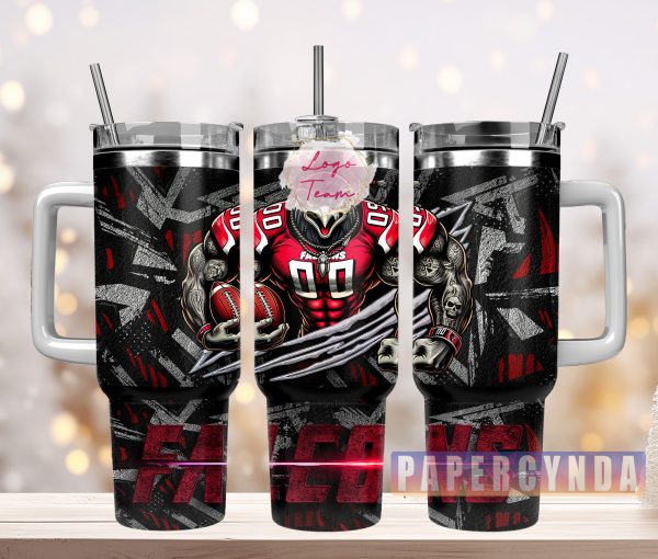 Atlanta Falcons Custom Stanley Quencher 30oz-40oz Stainless Steel Tumbler Hot And Cold Tumbler
