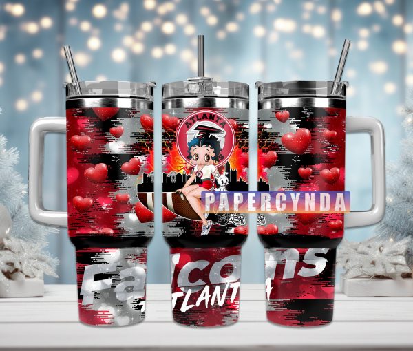 Atlanta Falcons Custom Stanley Quencher 30oz-40oz Stainless Steel Tumbler Hot And Cold Tumbler