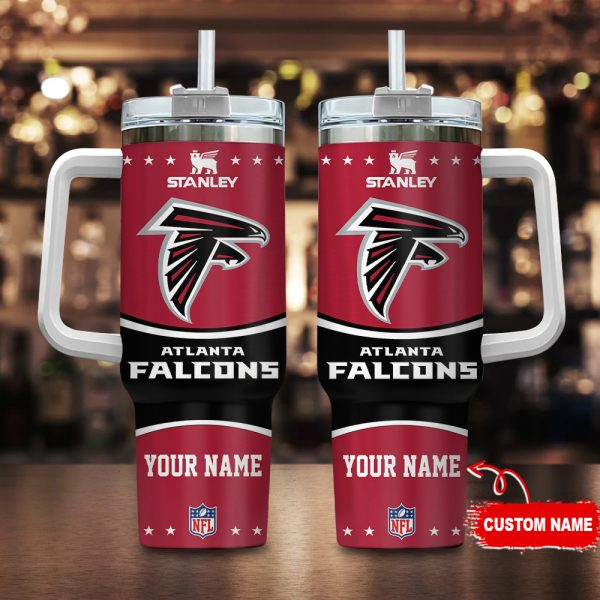 Atlanta Falcons NFL Custom Stanley Quencher 30oz-40oz Stainless Steel Tumbler Hot And Cold Tumbler