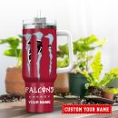 Atlanta Falcons NFL Energy Nutrition Facts Custom Stanley Quencher 30oz-40oz Stainless Steel Tumbler Hot And Cold Tumbler