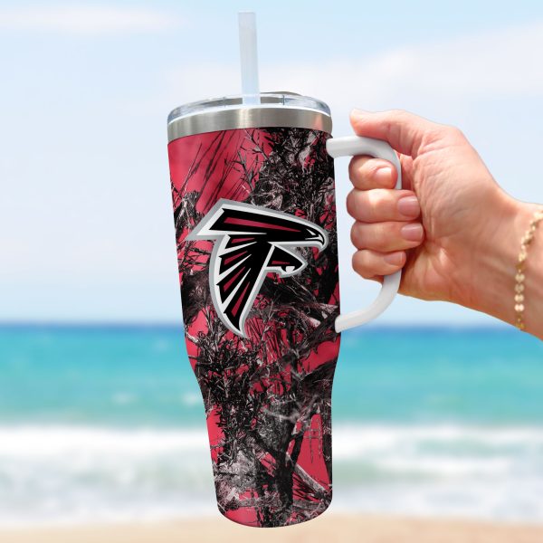 Atlanta Falcons NFL Hunting Custom Stanley Quencher 30oz-40oz Stainless Steel Tumbler Hot And Cold Tumbler - Image 3