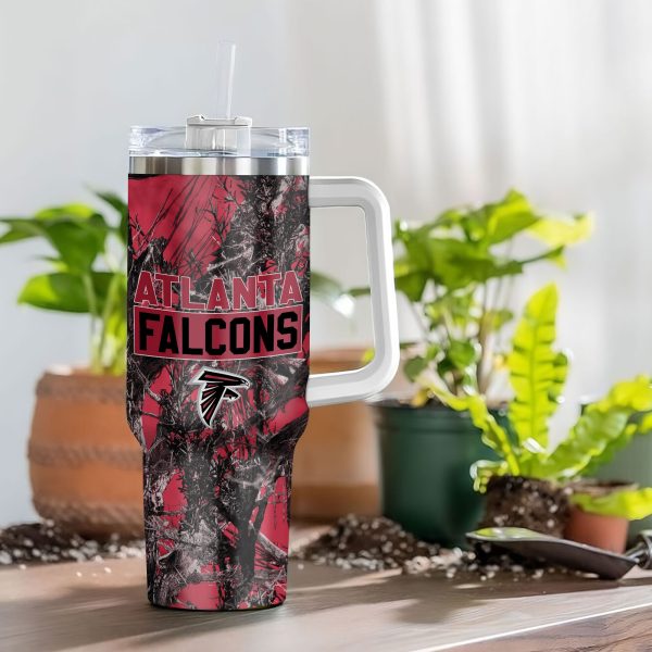 Atlanta Falcons NFL Hunting Custom Stanley Quencher 30oz-40oz Stainless Steel Tumbler Hot And Cold Tumbler - Image 4