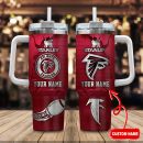 Atlanta Falcons NFL Metal Style Custom Stanley Quencher 30oz-40oz Stainless Steel Tumbler Hot And Cold Tumbler