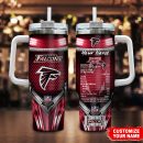 Atlanta Falcons NFL Nutrition Facts Custom Stanley Quencher 30oz-40oz Stainless Steel Tumbler Hot And Cold Tumbler