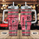 Atlanta Falcons NFL Diehard Fan Custom Stanley Quencher 30oz-40oz Stainless Steel Tumbler Hot And Cold Tumbler