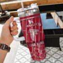 Atlanta Falcons NFL Silver Custom Stanley Quencher 30oz-40oz Stainless Steel Tumbler Hot And Cold Tumbler