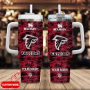 Atlanta Falcons NFL Camouflage Custom Stanley Quencher 30oz-40oz Stainless Steel Tumbler Hot And Cold Tumbler