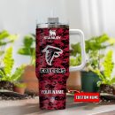 Atlanta Falcons NFL Camouflage Custom Stanley Quencher 30oz-40oz Stainless Steel Tumbler Hot And Cold Tumbler