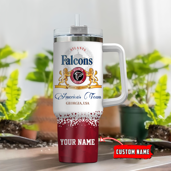 Atlanta Falcons NFL Champions Modelo Custom Stanley Quencher 30oz-40oz Stainless Steel Tumbler Hot And Cold Tumbler - Image 2