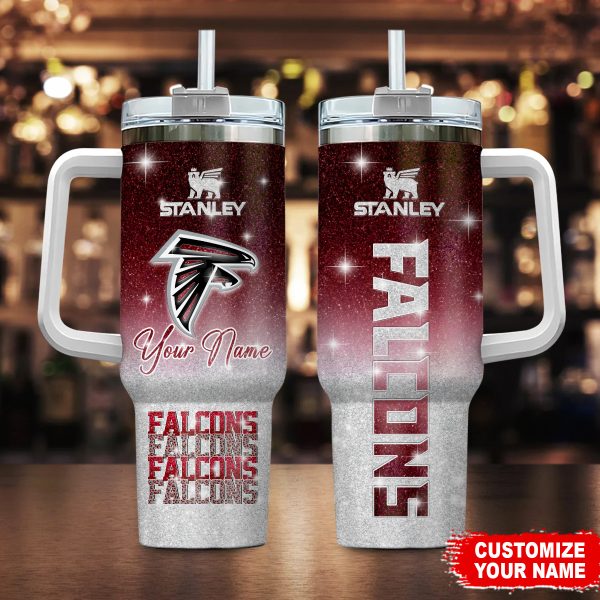 Atlanta Falcons NFL Custom Stanley Quencher 30oz-40oz Stainless Steel Tumbler Hot And Cold Tumbler