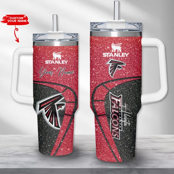 Atlanta Falcons NFL Custom Stanley Quencher 30oz-40oz Stainless Steel Tumbler Hot And Cold Tumbler