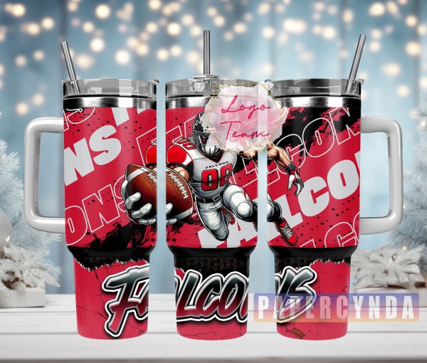 Atlanta Falcons Custom Stanley Quencher 30oz-40oz Stainless Steel Tumbler Hot And Cold Tumbler