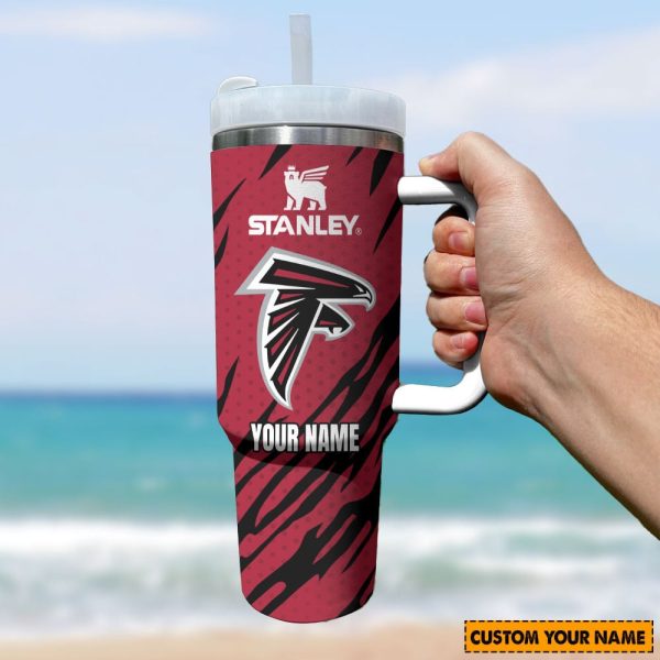 Atlanta Falcons NFL Custom Stanley Quencher 30oz-40oz Stainless Steel Tumbler Hot And Cold Tumbler