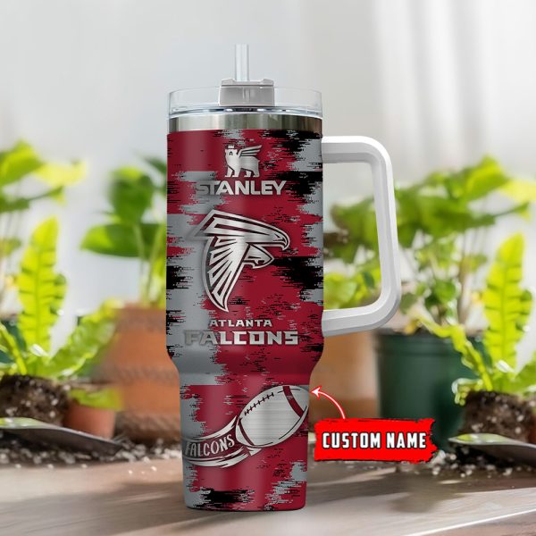 Atlanta Falcons NFL Custom Stanley Quencher 30oz-40oz Stainless Steel Tumbler Hot And Cold Tumbler - Image 2