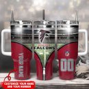 Atlanta Falcons NFL Custom Stanley Quencher 30oz-40oz Stainless Steel Tumbler Hot And Cold Tumbler